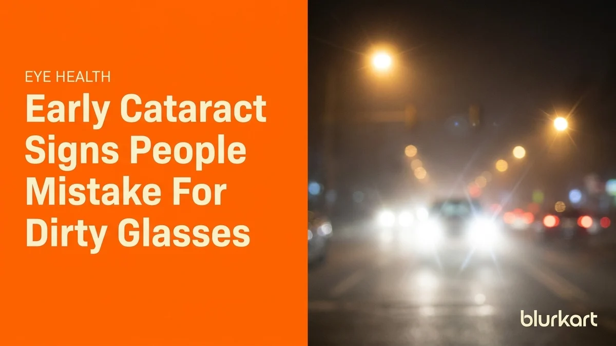 Early cataract signs people mistake for dirty glasses
