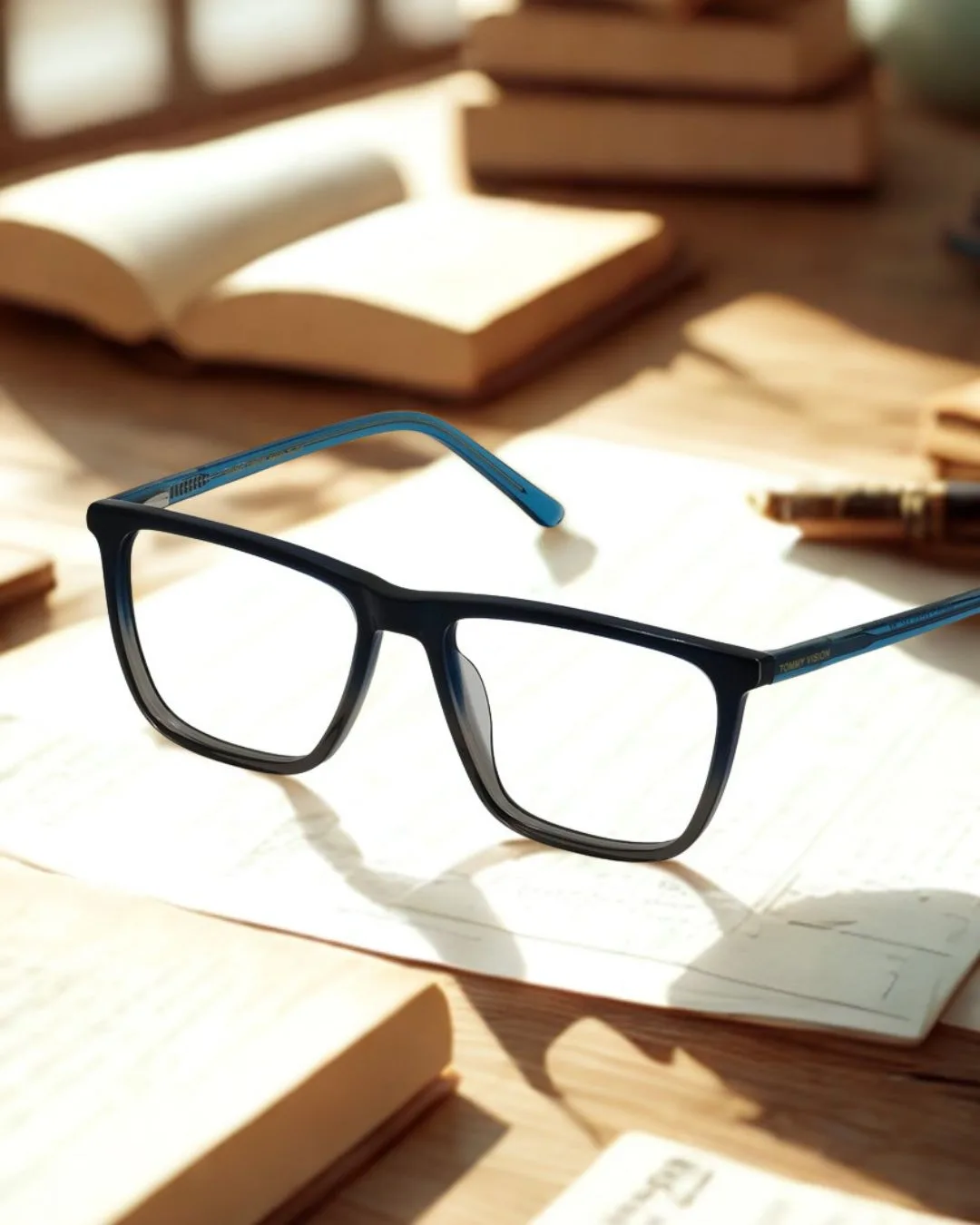 Tommy Vision High Myopia Acetate Frame – High Index Lens Eyeglasses