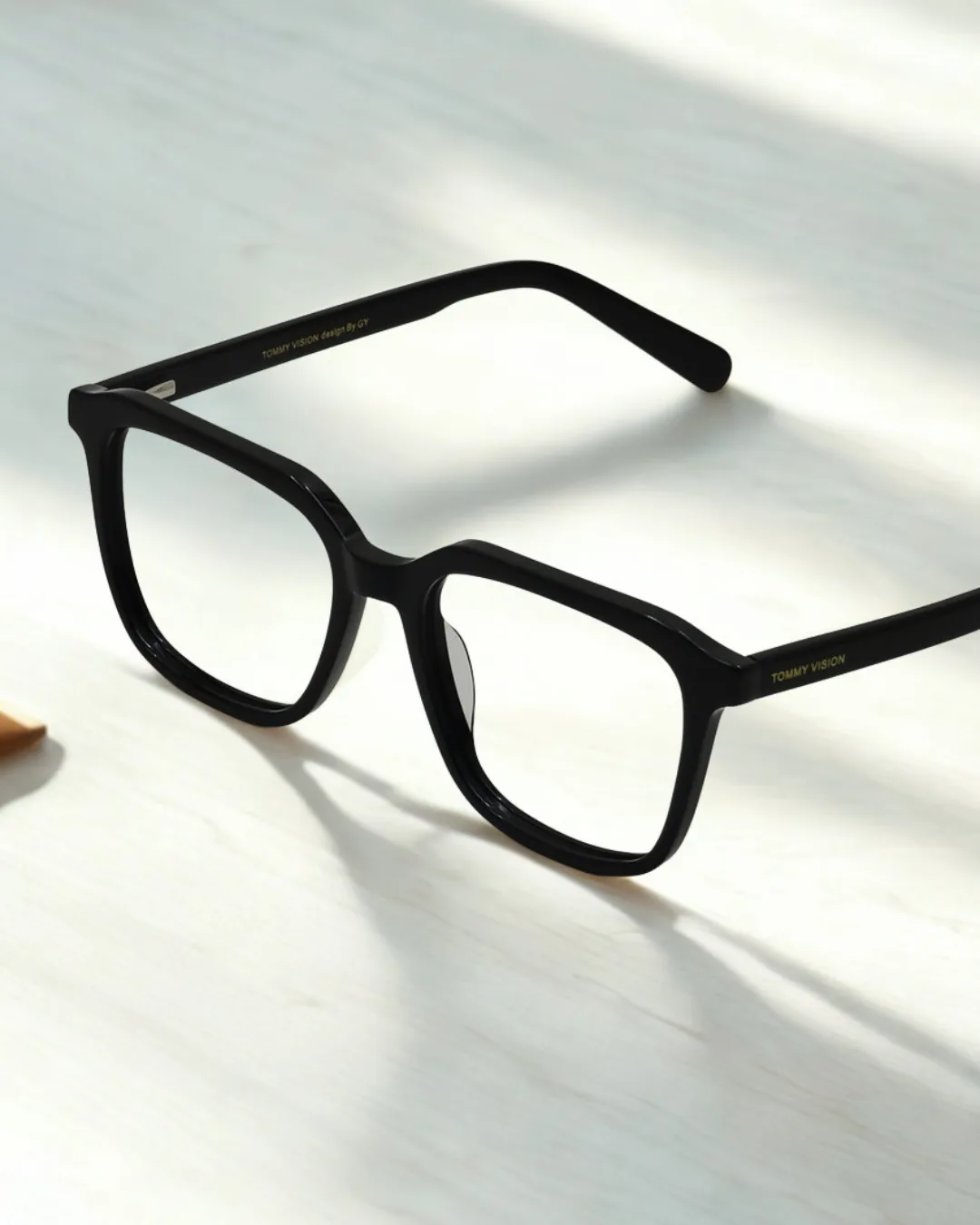Tommy Vision Square Acetate Frame – Heavy-Duty High-Power Eyeglasses